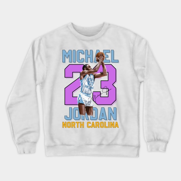 Michael Jordan Aesthetic Tribute 〶 Crewneck Sweatshirt by Terahertz'Cloth